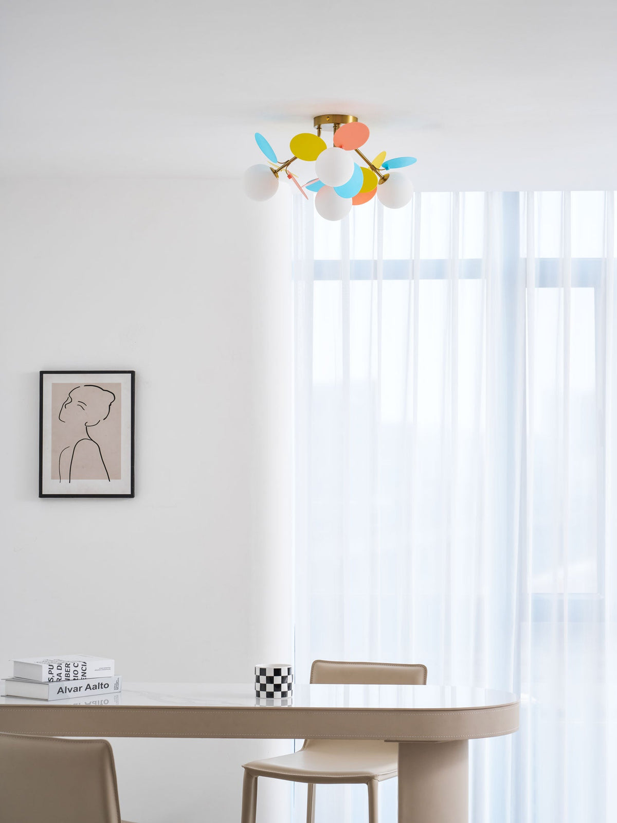 Round Macaron Ceiling Lamp