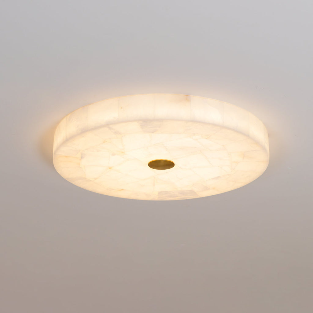 Round Alabaster Ceiling Lamp