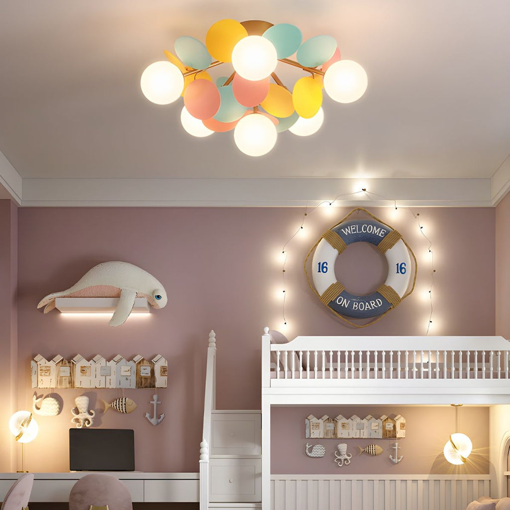Plafonnier Rond Macaron Ludique