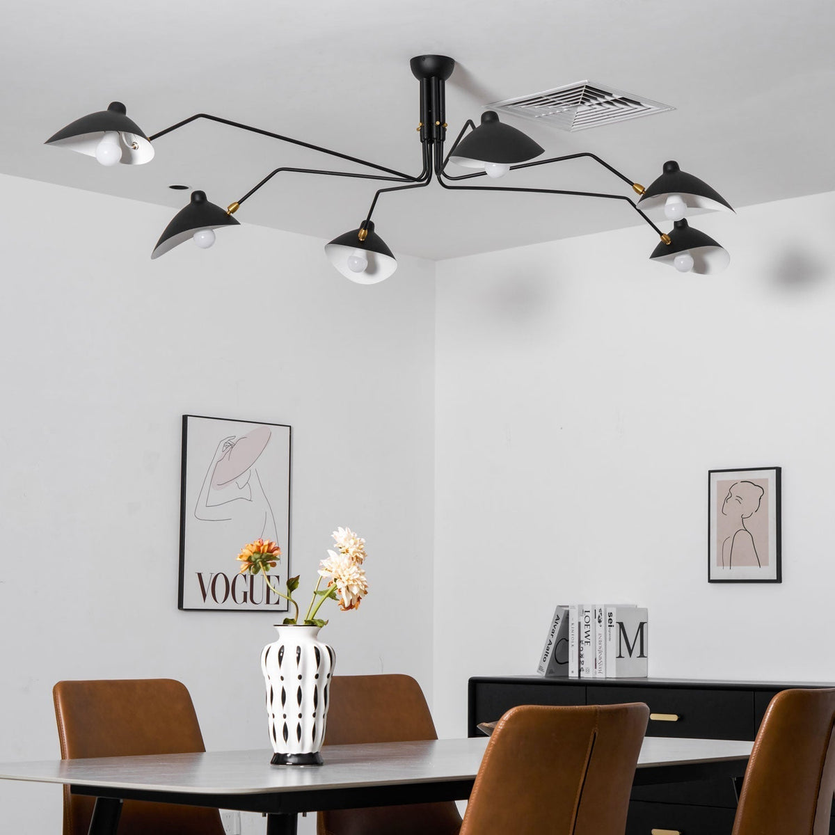 Plafonnier Linéaire à Bras Minimaliste
