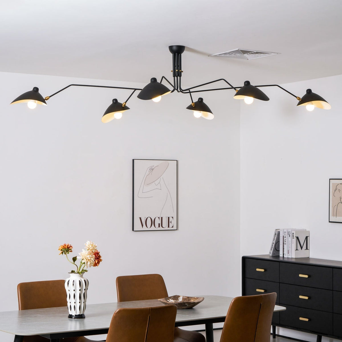 Plafonnier Linéaire à Bras Minimaliste