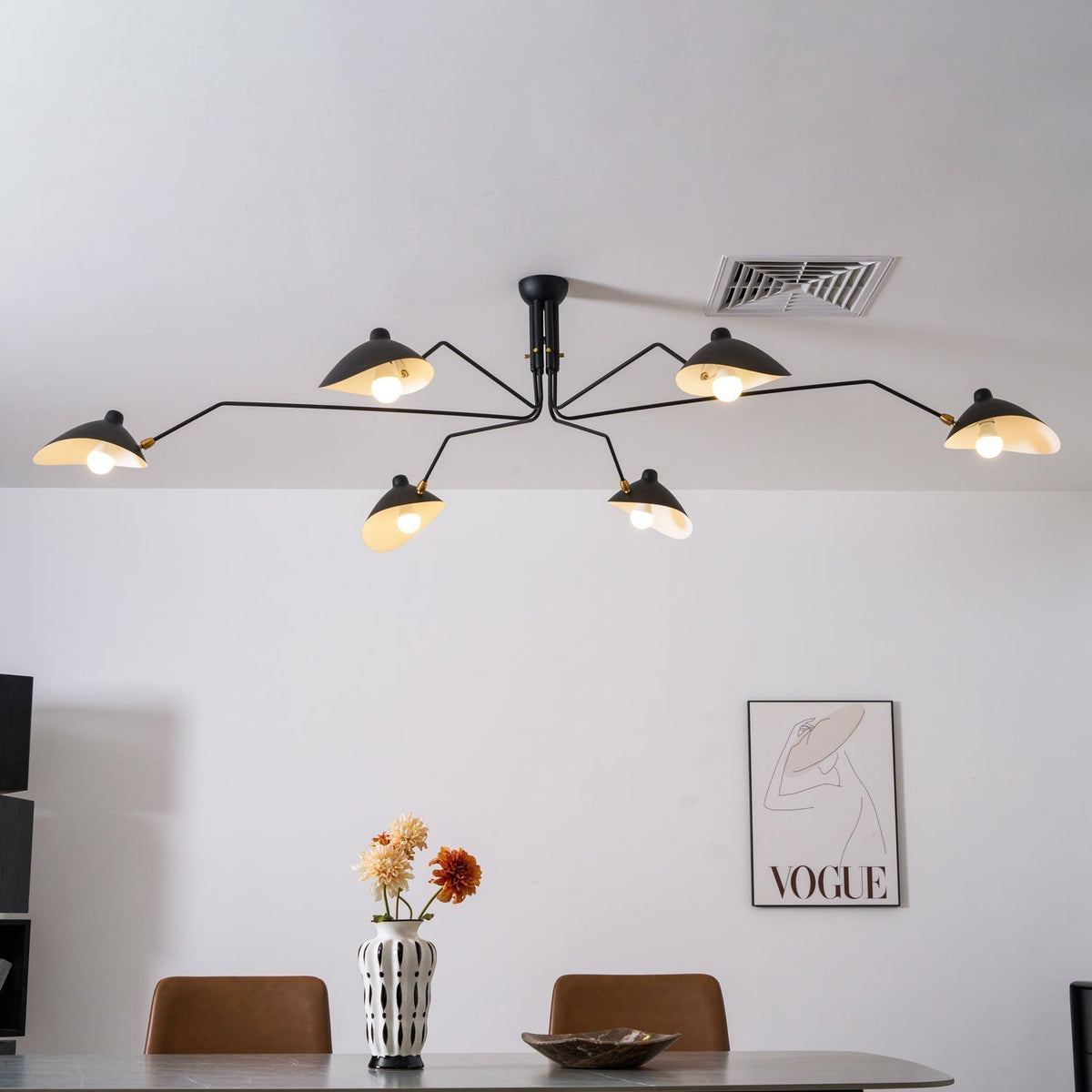 Plafonnier Linéaire à Bras Minimaliste