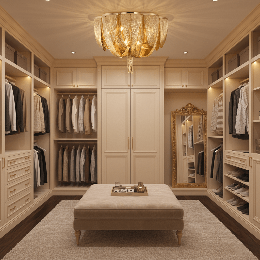 Chain Tassel Ceiling Light