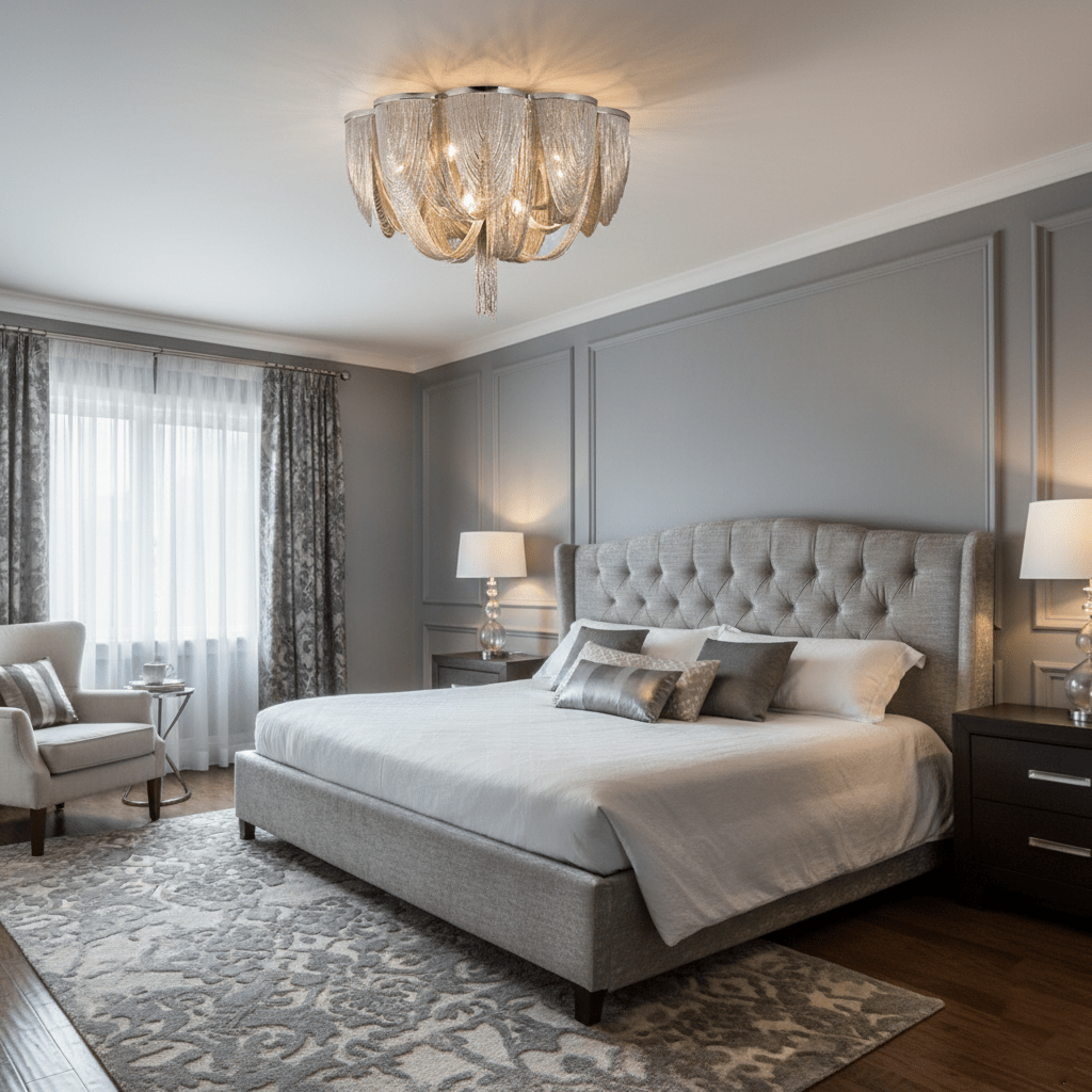 Chain Tassel Ceiling Light