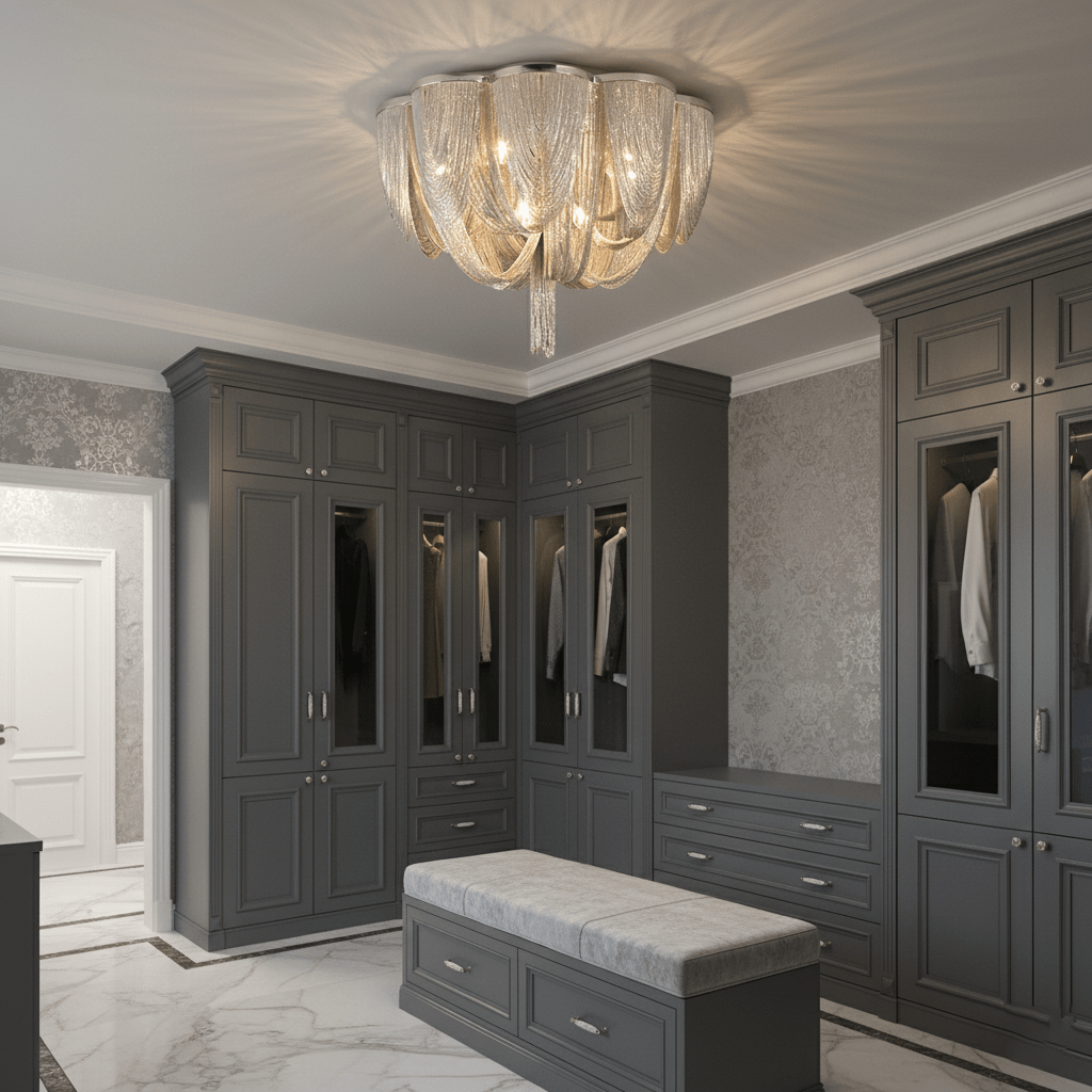 Chain Tassel Ceiling Light