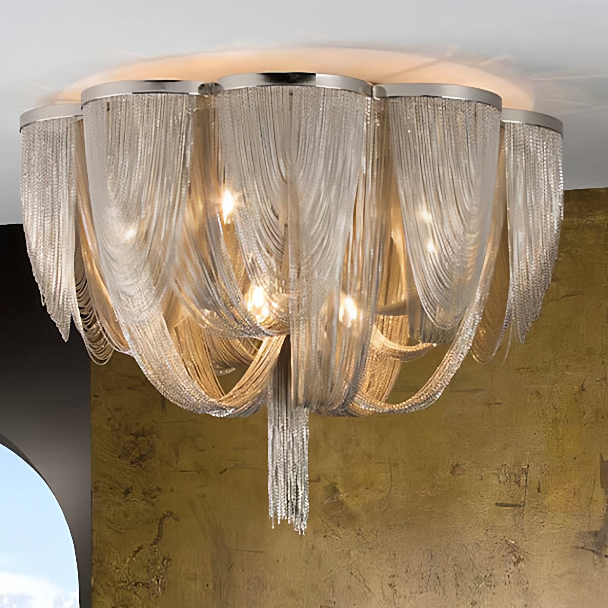 Chain Tassel Ceiling Light