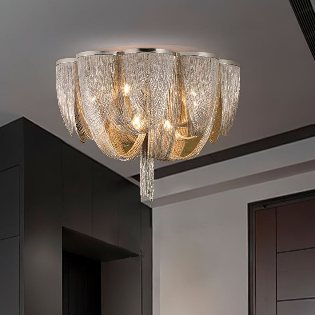 Chain Tassel Ceiling Light
