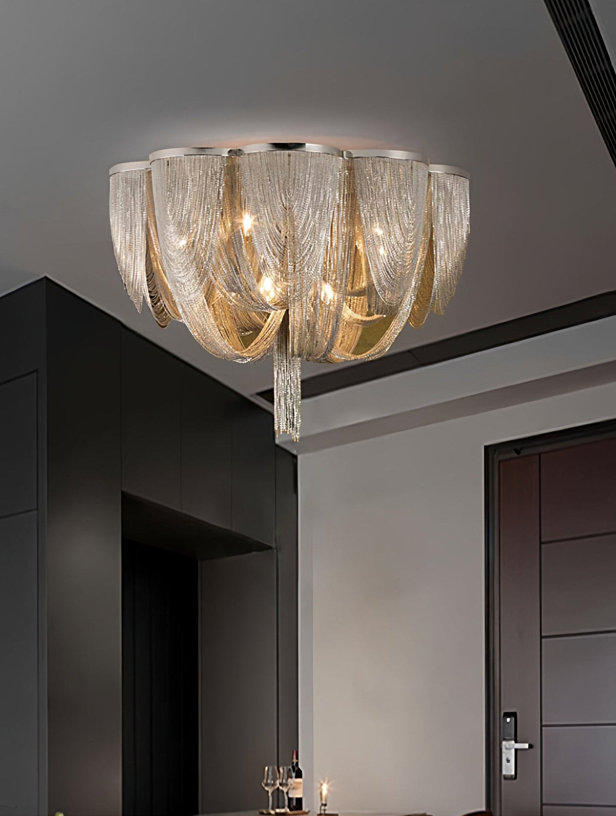 Chain Tassel Ceiling Light