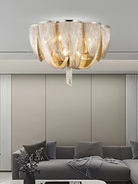 Chain Tassel Ceiling Light
