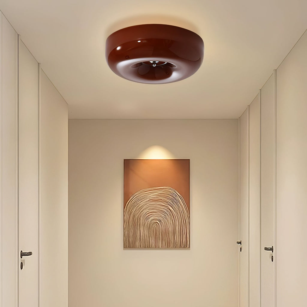 Plafonnier Spirale en Verre Soufflé