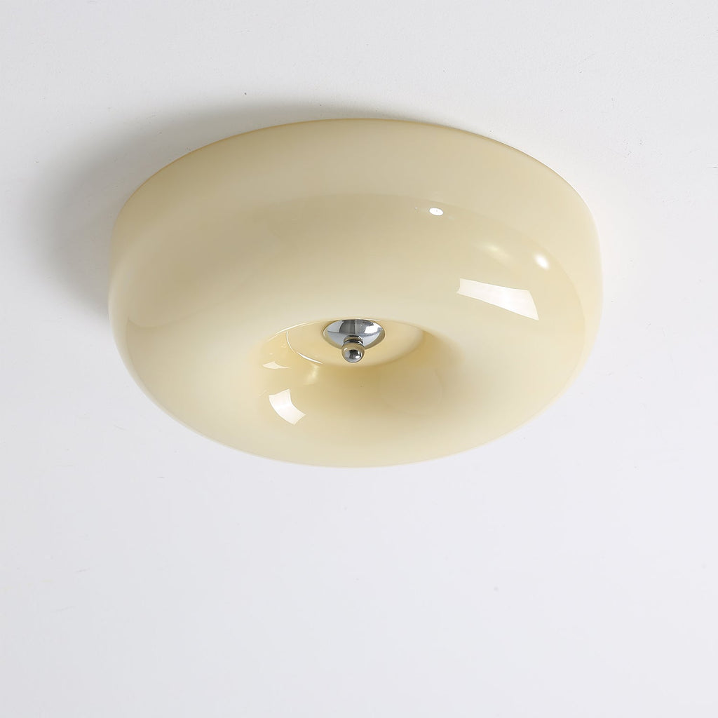 Plafonnier Spirale en Verre Soufflé