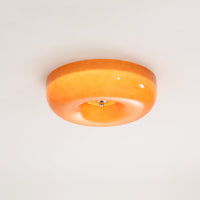 Plafonnier Spirale en Verre Soufflé