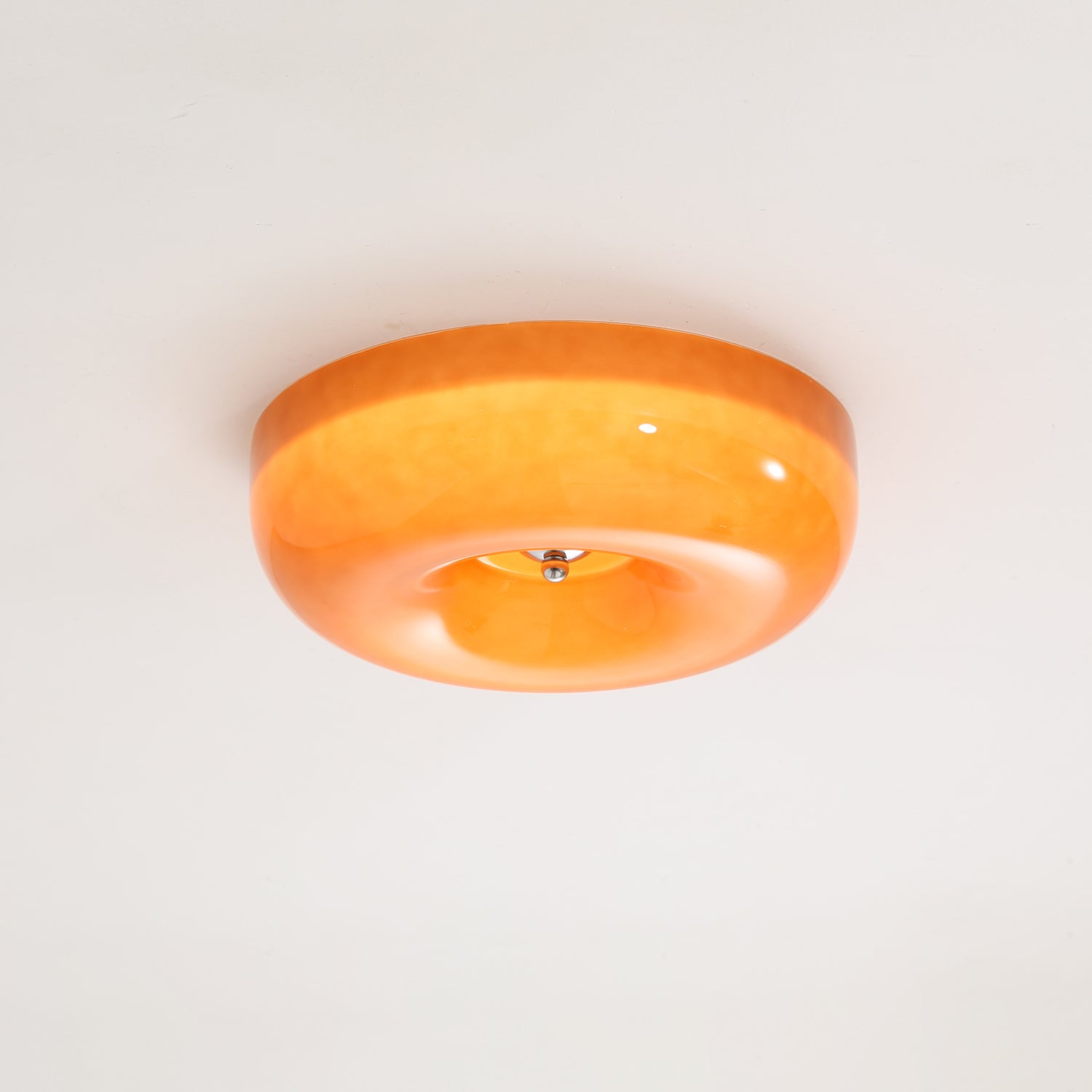 Plafonnier Spirale en Verre Soufflé