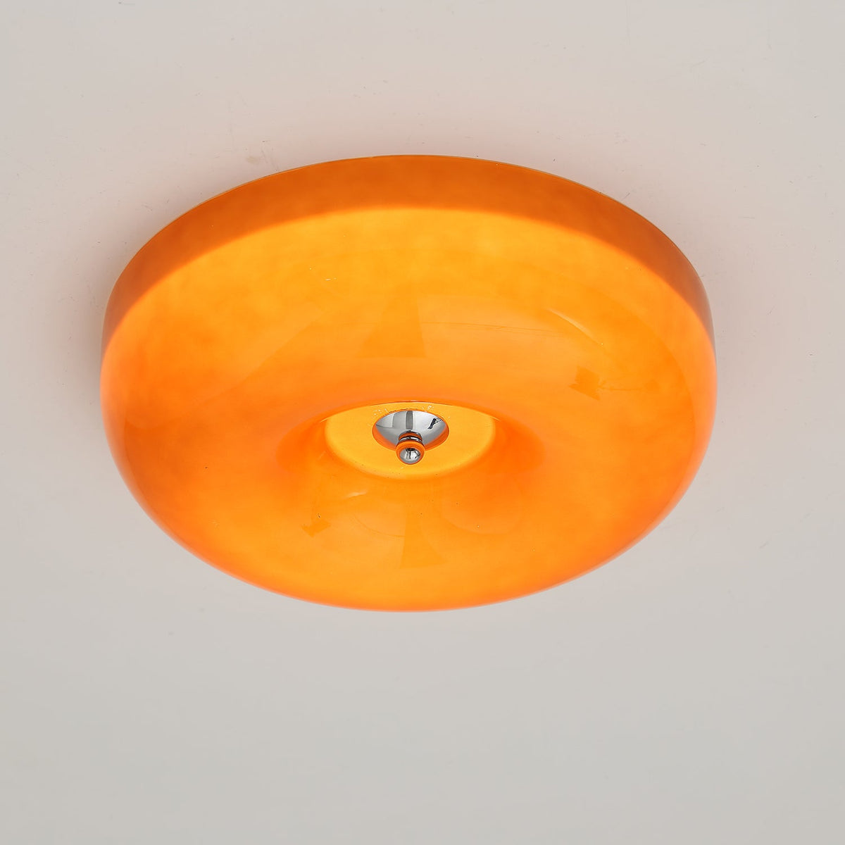 Plafonnier Spirale en Verre Soufflé