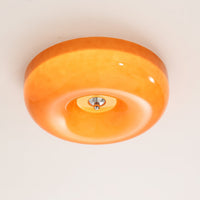 Plafonnier Spirale en Verre Soufflé
