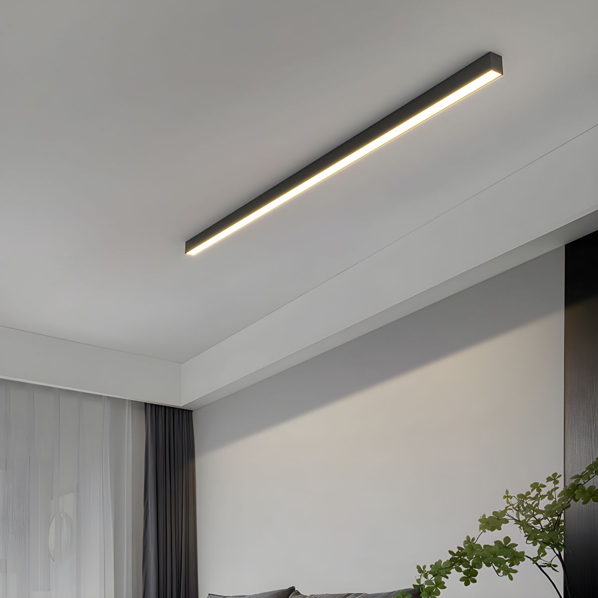 Plafonnier Linéaire Ultra-Fin Minimaliste