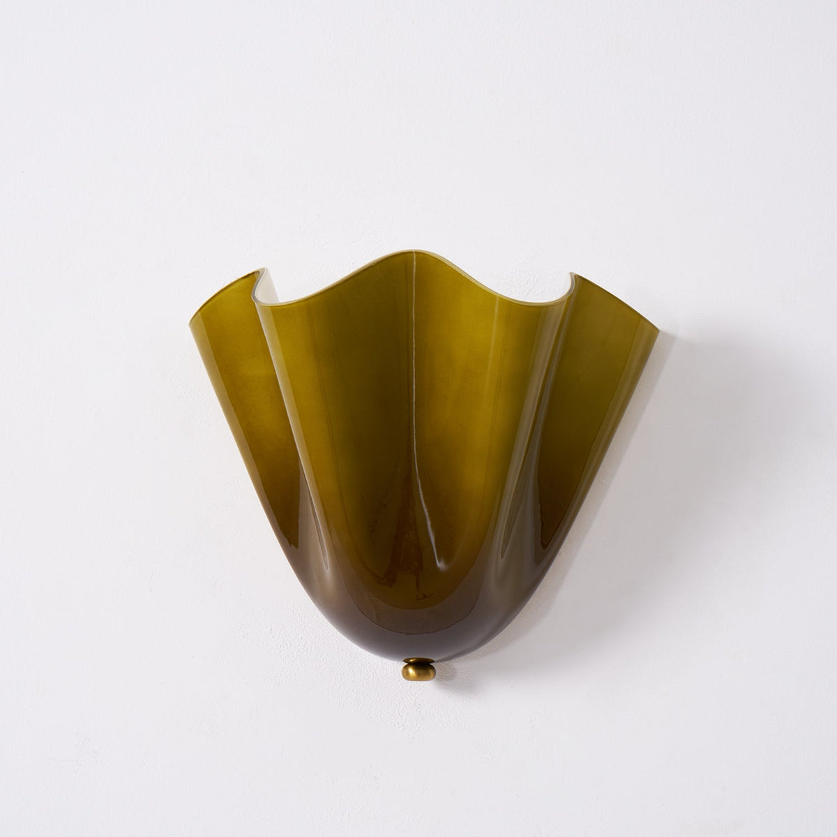Applique Murale Courbe Sculpturale en Verre