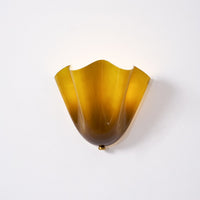Applique Murale Courbe Sculpturale en Verre