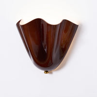 Applique Murale Courbe Sculpturale en Verre