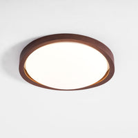 Walnut Curved Edge Ceiling Light