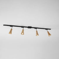 Wood Track Ceiling Lamp
