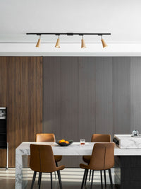 Wood Track Ceiling Lamp