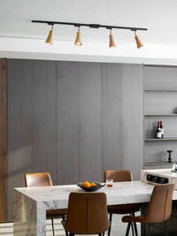 Wood Track Ceiling Lamp