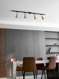 Wood Track Ceiling Lamp
