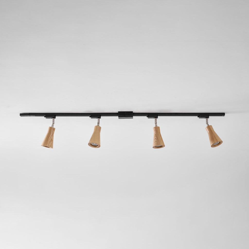 Wood Track Ceiling Lamp