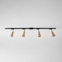 Wood Track Ceiling Lamp