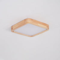 Wooden Geometric Ceiling Light