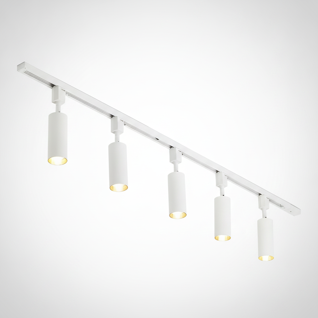 Track Light Cylinder Metal Aluminum Integrated LED