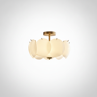 Pembridge Ceiling Light, Copper, Glass, E14 Base