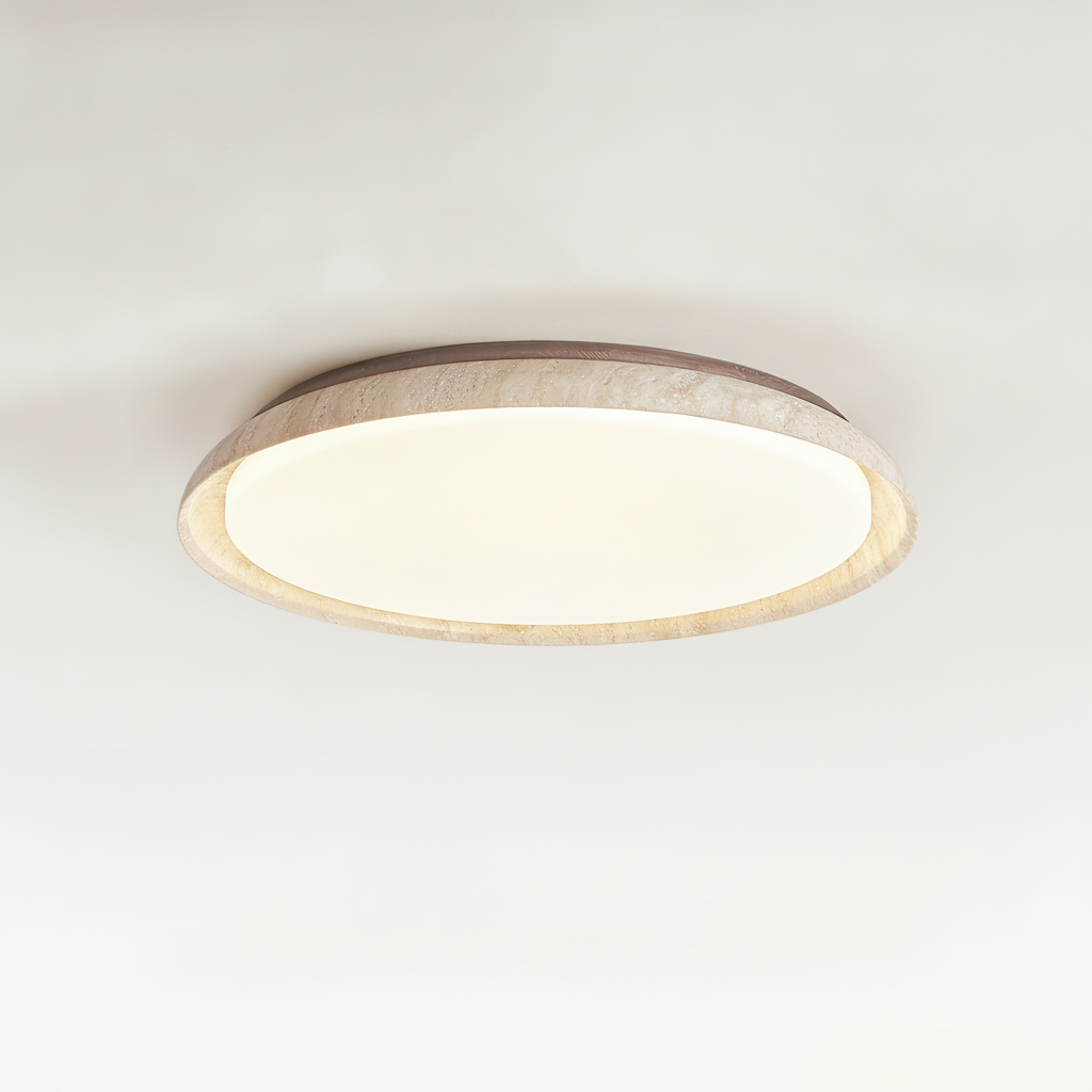 Aureum Edge Ceiling Light, Wood, Integrated LED