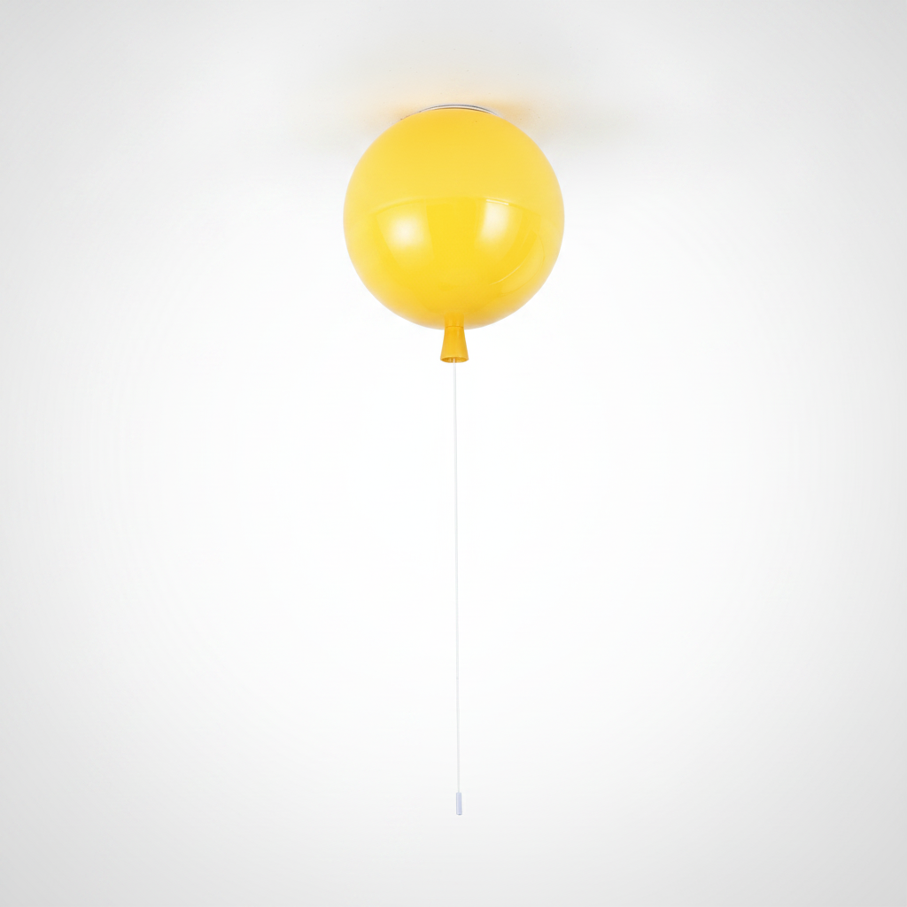 Balloon Flush Mount Ceiling Light Metal Polymer, E26 E27 Base