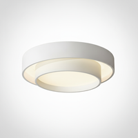 Flush Mount Ceiling Light Metal and Acrylic, Integrated LED