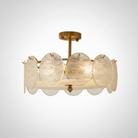 Sue-Anne Ceiling Lamp, Copper, Glass, E14 Base