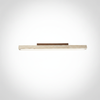 Modern Organic Travertine Column Flush Mount Ceiling Light