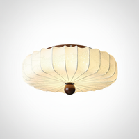 Evelune Petal Ceiling Light, Wood, Integrated LED