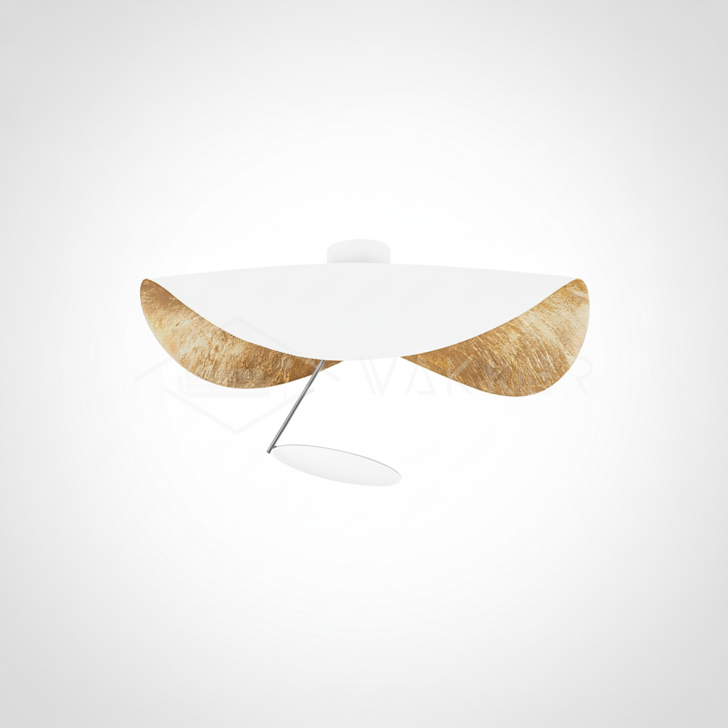 Flush Mount Ceiling Light Steel, Integrated LED, Living Room Bedroom