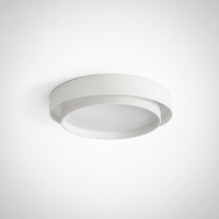 Flush Mount Ceiling Light Metal and Acrylic, Integrated LED