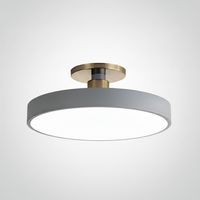 Flush Mount Ceiling Light Modern Aluminum Acrylic, Integrated LED