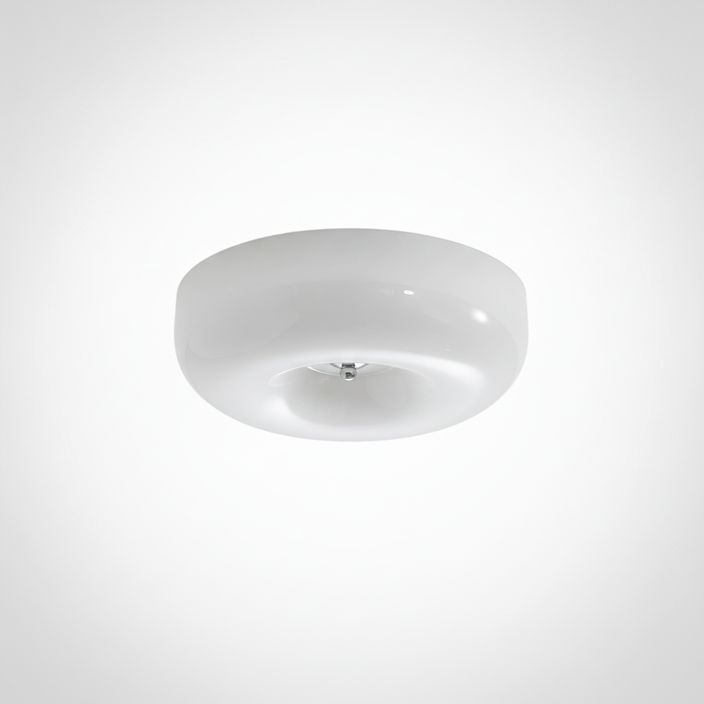Swirl Glass Ceiling Lamp, Iron, Integrated LED