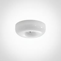 Swirl Glass Ceiling Lamp, Iron, Integrated LED