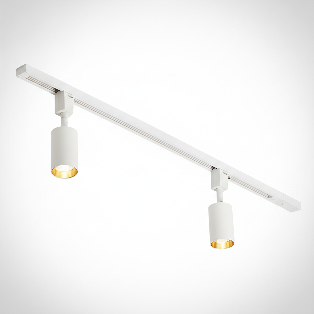Track Light Cylinder Metal Aluminum Integrated LED