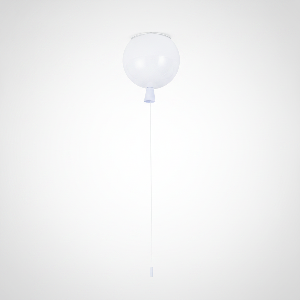 Balloon Flush Mount Ceiling Light Metal Polymer, E26 E27 Base