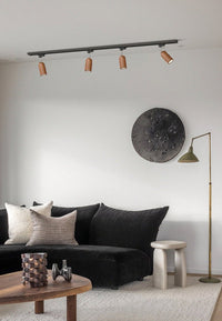Wood Track Ceiling Lamp