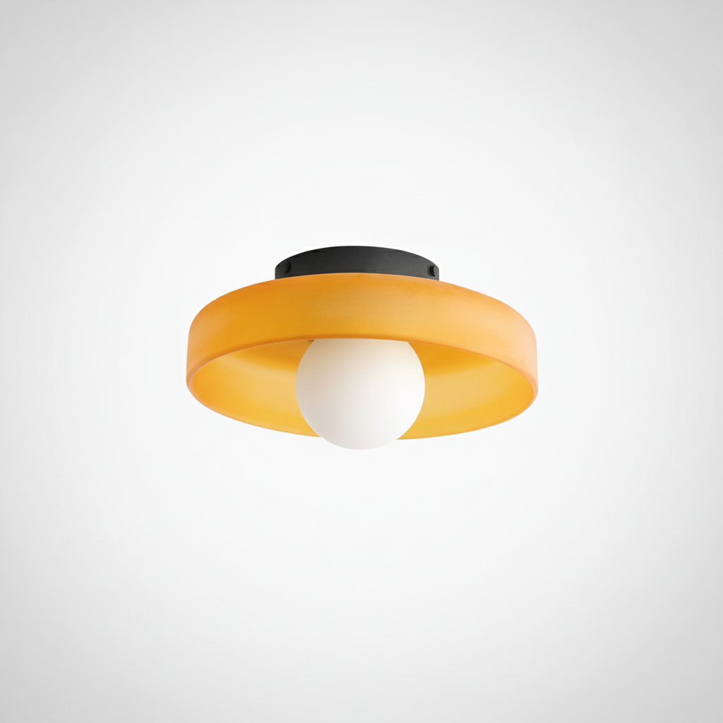 Gino Ceiling Lamp, Metal, Glass, G9 Base