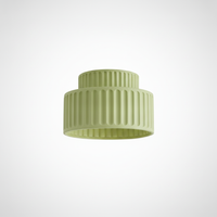 Flush Mount Ceiling Light Pleated Acrylic Resin Metal