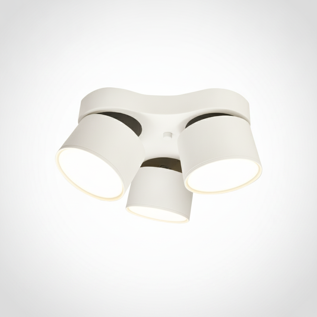 Three Head Spotlight Rotating Folding